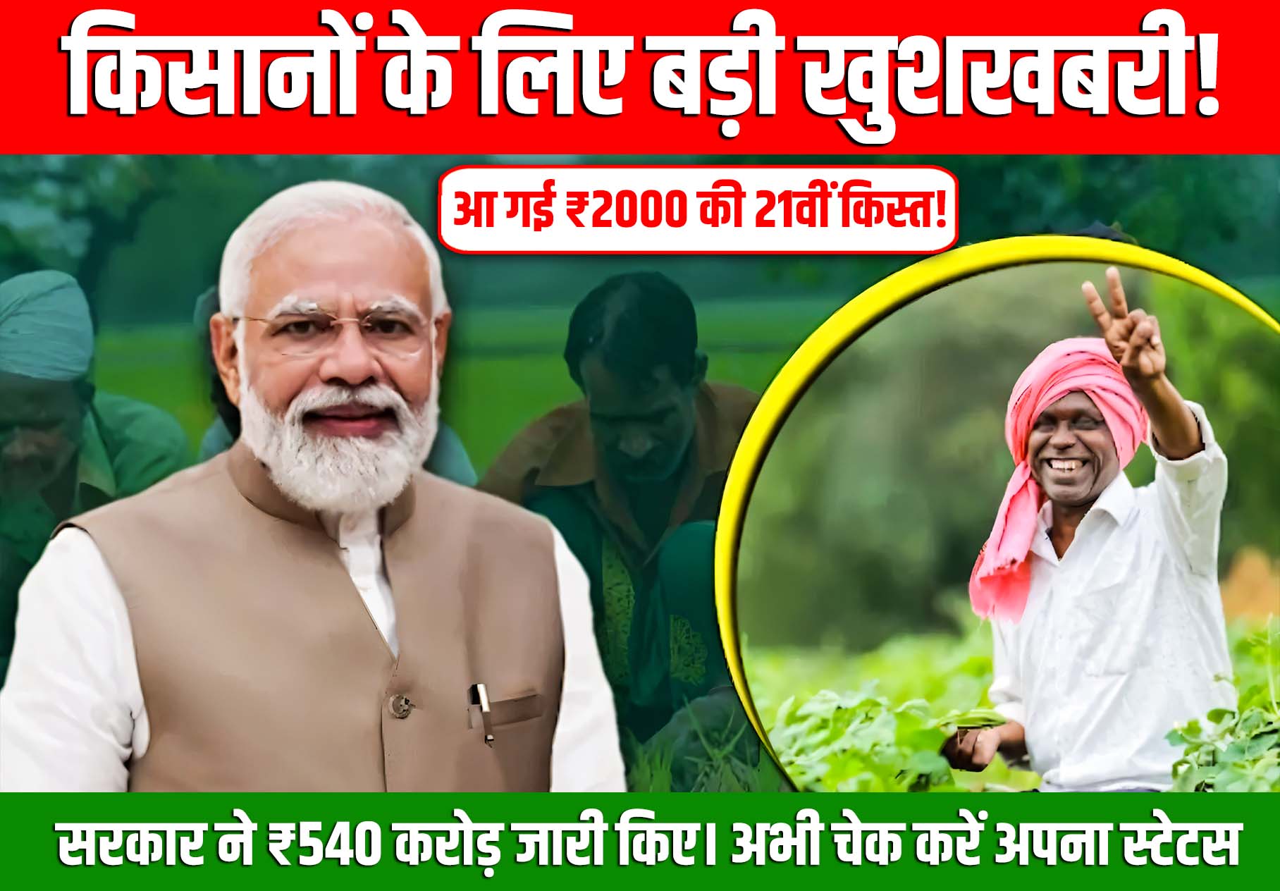 PM Kisan 21st Installment 2025
